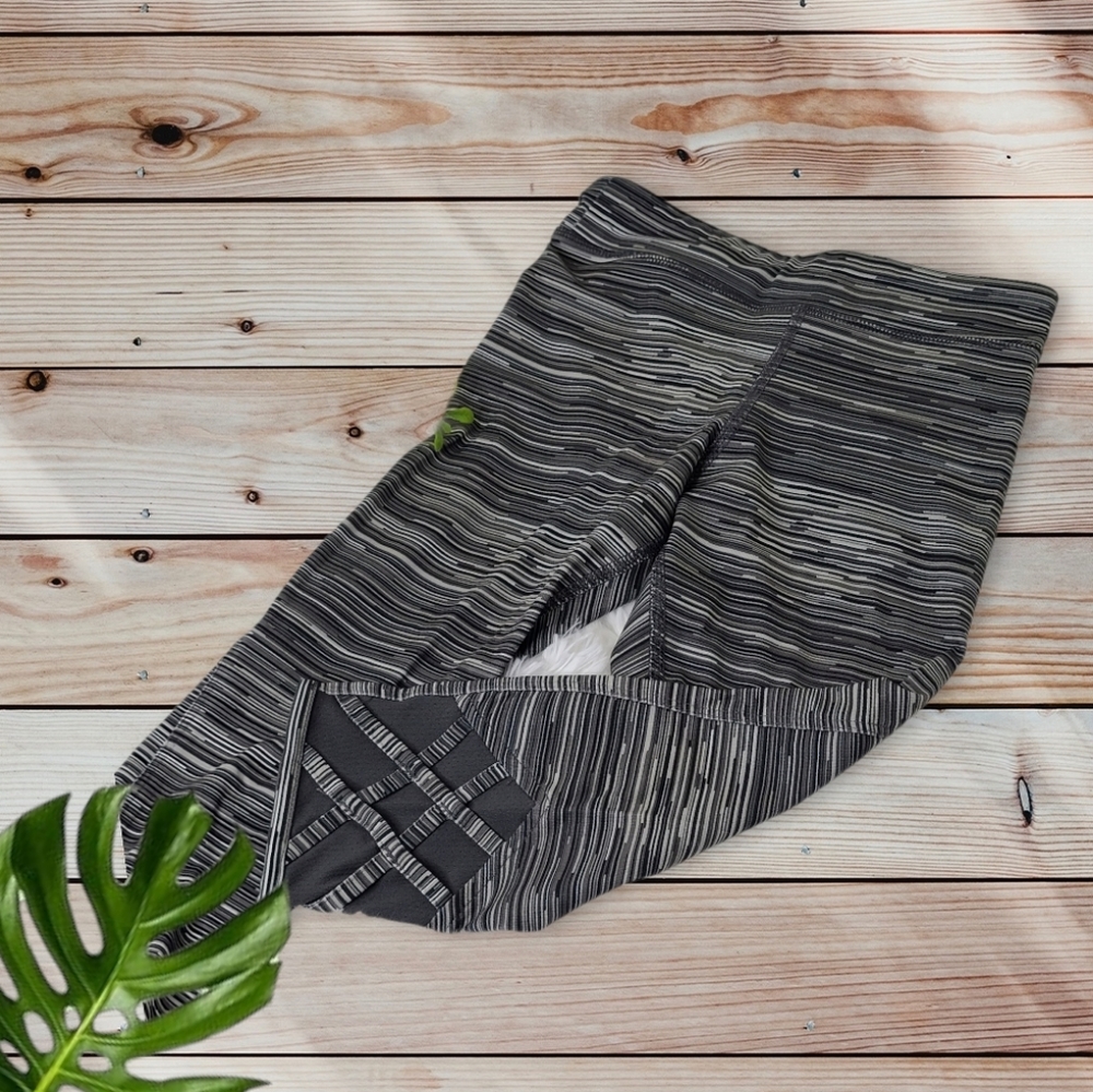 Champion Printed Capri Leggings Girls Blak S 6/6X